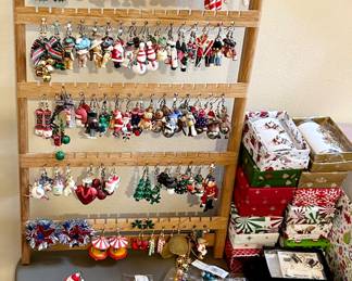 Holiday earrings  $3 / pair with gift bix