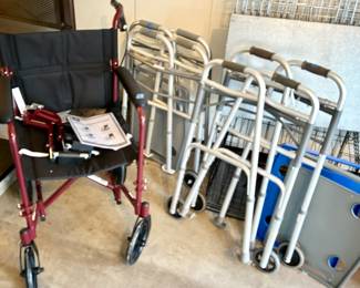 Drive wheelchair $40 sold
Small walkers $15ea large walkers $25ea
Trays $5 each