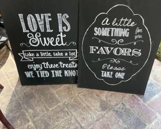 Signs for Wedding ceremony 