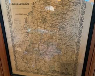 Early map of Mississippi