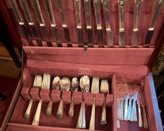 Sterling flat ware, early 1900's, pattern unknown, service for 12 plus extras