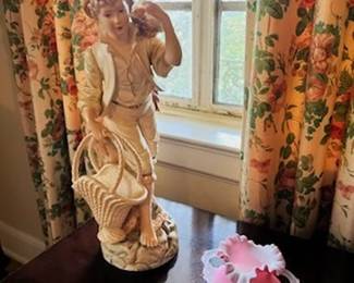 One of a pair of figurines