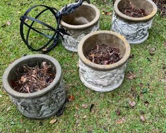 Concrete pots
