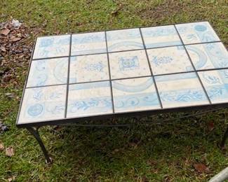 Tile table (tiles can be removed for moving)