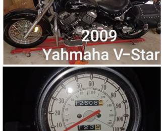2009 Yahmaha V-Star 12,608 Miles. Very well kept! Asking $2,000