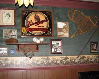 Babe Ruth Prints, Snow Shoes and other sports items