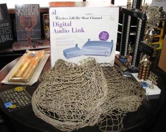 Old fish net, Digital Audio Link, new door mail slot