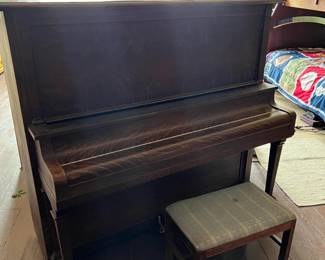 Piano and bench
