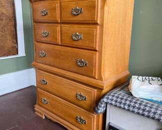tall dresser and safe