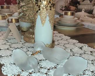 SET OF 3 BACCARAT DUCKLINGS 