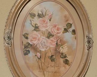 "EAST & WEST SUSSEX ROSES" by MARTY BELL. BOTH HAVE COA'S (SEE NEXT PIC)