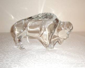 BACCARAT BISON- HAS LIGHT DAMAGE ON ONE SIDE