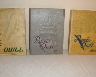 1950'S PURPLE QUILL BALL HIGH YEAR BOOKS
