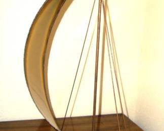 SIGNED CURTIS JERE SAILBOAT SCULPTURE