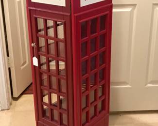 Nothing like a retro English red phone booth.  What a conversation piece.