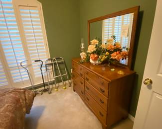 Dresser with large mirror
Walker and canes