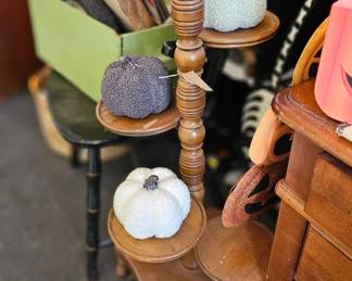 Wooden Vintage Plant Stand