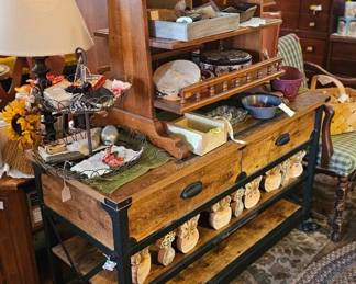 Rustic TV Stand 
Small TV Stand/Shelf