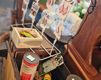 Earrings 
Vintage Toys