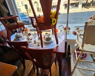 Red Amish Dining Table 