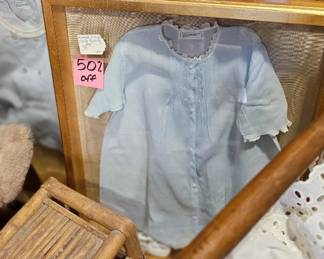 Vintage Baby Clothes in Frame