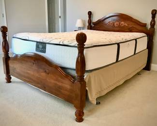 Queen Bed with Brand New Serta Smart React Sunview Mattress 
