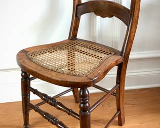 Antique Cane Chair (Not Part of Set) 