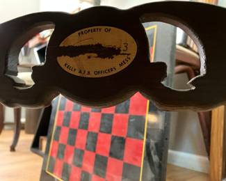 This chair was at the Kelly AFB Officer’s Mess