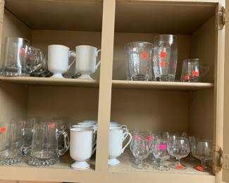 More kitchen glassware. 