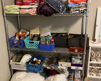 Bedding and down comforters. 