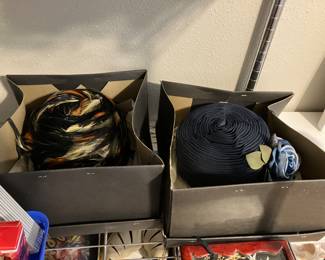 Vintage hats in original boxes. 