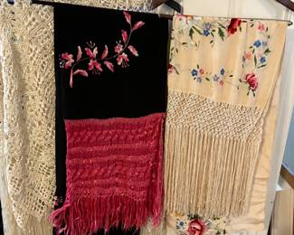 Beautiful Japanese shawls. 