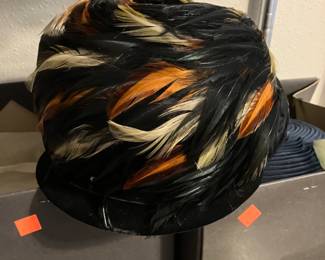 Gorgeous feather hat. 