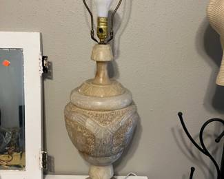 Lovely alabaster lamp. 