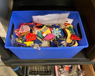 A whole box of fiesta medals. 