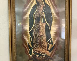 Our Lady of Guadalupe Print with beautiful colors and gold. 