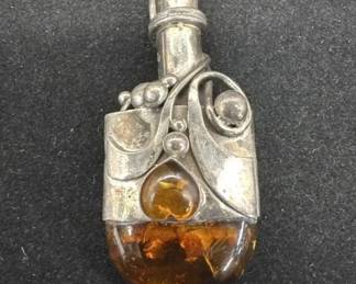 Antique Silver Amber pendent