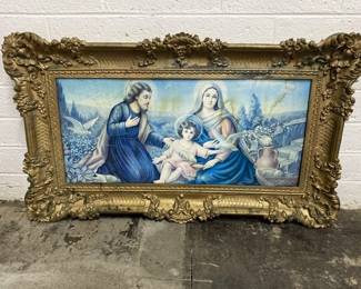 Antique Holy Family Framed Art