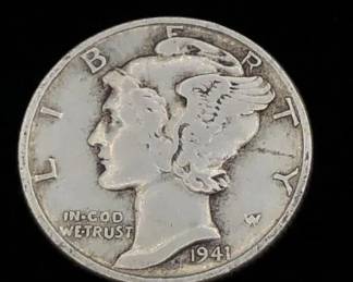 Silver Mercury Dime