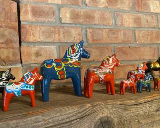 Swedish - Nils Olsson painted wood horses