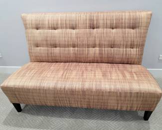 Maitland Smith tufted sofa/settee/loveseat. 64"w x 40"h x 26"d. $550