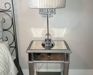Pier 1 mirrored accent table - nightstand. 22"w x 16"d. $75