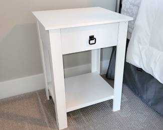 White accent table / nightstand. $30