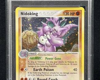 PSA 9 Nidoking Holo 2004 Pokemon EX Fire/Leaf