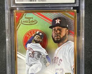 CSG 10 Cristian Javier #/25 RC Auto Red Framed