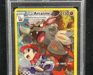 PSA 9 Hisuian Arcanine Full Art Holo Lost Origin
