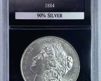 1884-O PCS UNC Morgan Silver Dollar