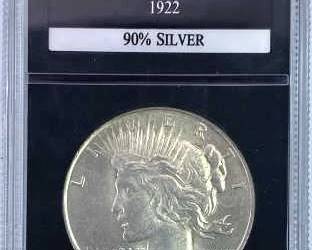 1922 Peace Silver Dollar PCS UNC