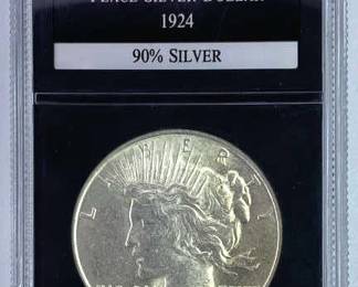 1924 Peace Silver Dollar PCS UNC