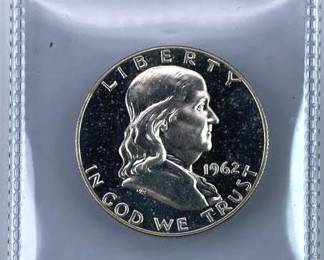 1962 Proof Franklin Half Dollar